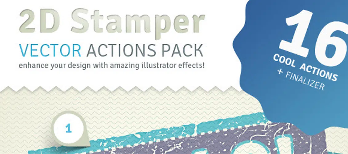 ตรายาง 2D - Vector Actions Pack