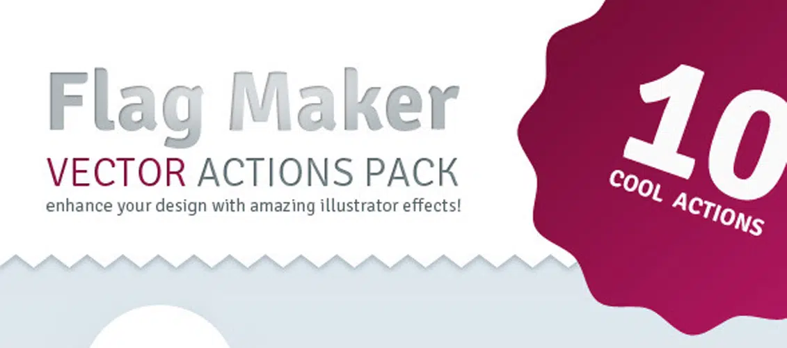 Vector Flag Maker - Pack d'actions Illustrator