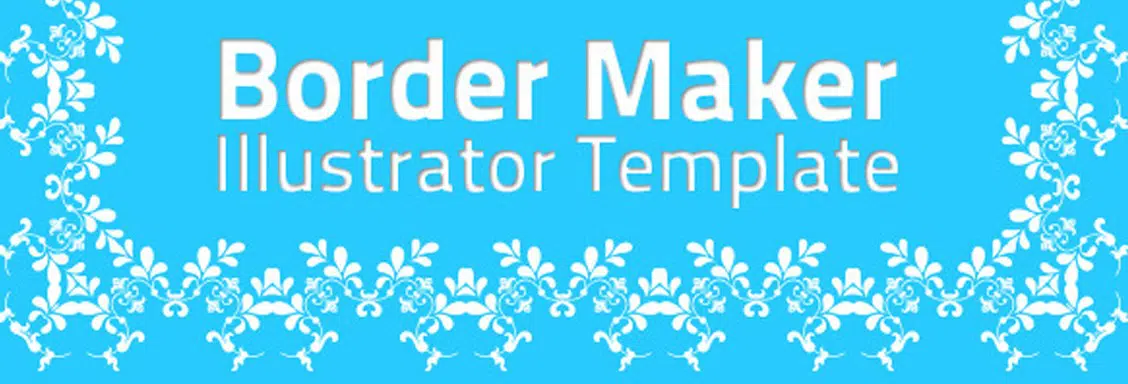 Шаблон Border Maker Действия Adobe Illustrator