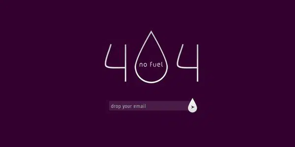 Fuel 404 sayfası web ve mobil şablon bulunamadı