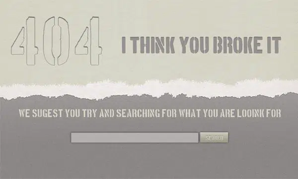 404 ERROR PAGE FREE PSD WEB ELEMENT FREE PSD WEB Element