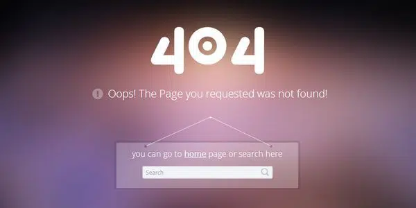 404 Template web Responsif Halaman Kesalahan