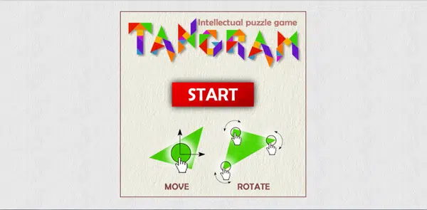 قالب تحريك لعبة Tangram