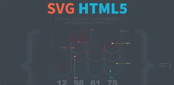 Infográficos de gráficos animados