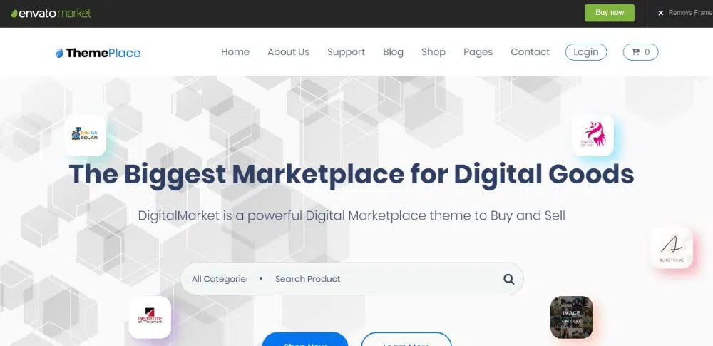 ThemePlace - سمة Marketplace WordPress