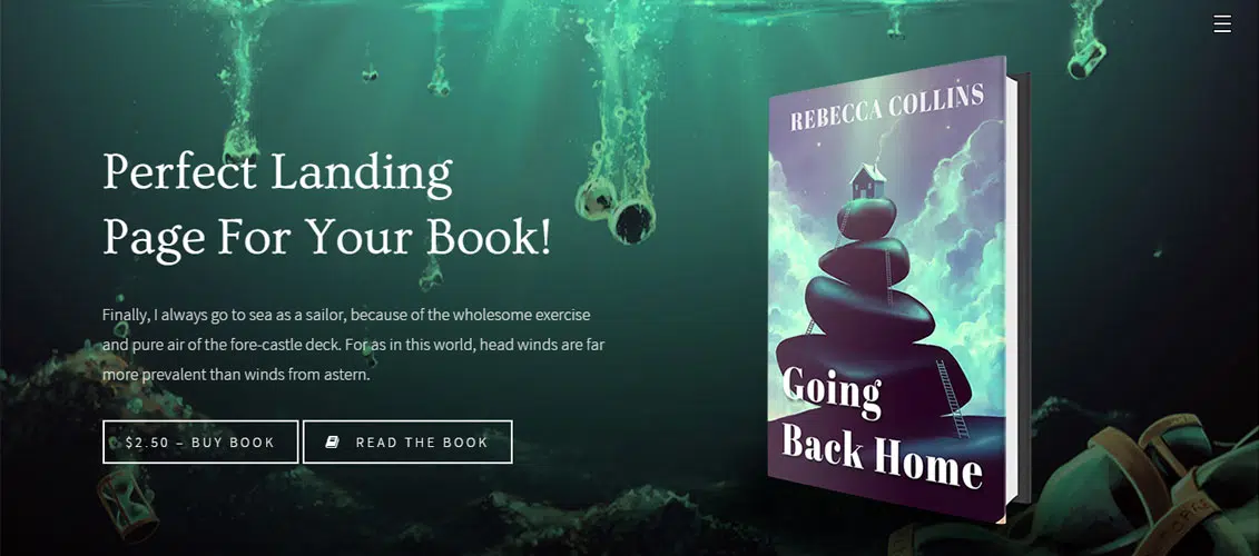 Novel Book Landing Theme