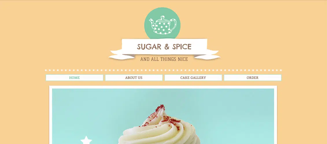 قوالب موقع ويب Cupcake Shop مجانية للمطاعم