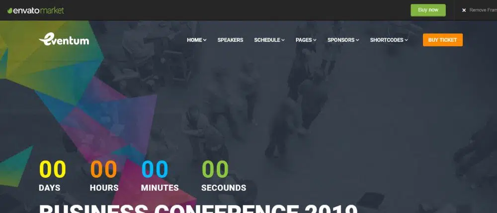 Tema de WordPress para conferencias de Eventum