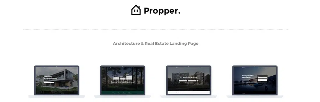 Propper - Architettura Tema WordPress Modelli di siti Web per portfolio puliti