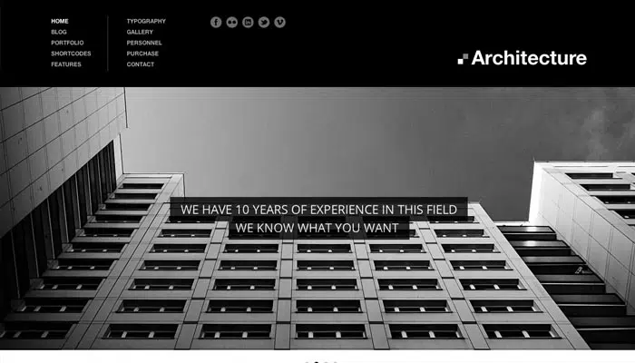 Tema WordPress Premium di architettura