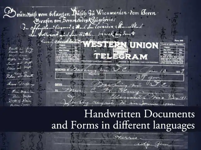 19 Documents manuscrits