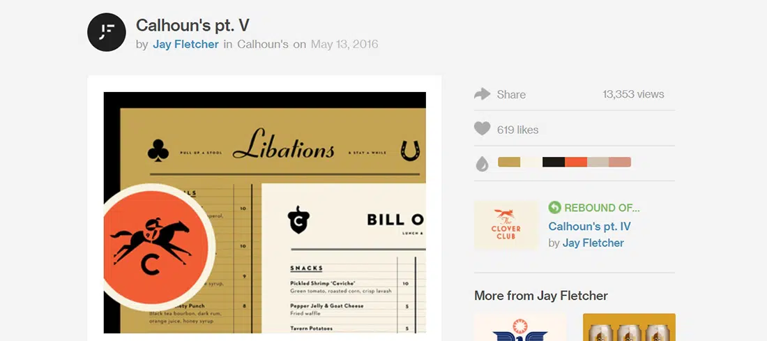 Le point de Calhouns. V de Jay Fletcher - Dribbble