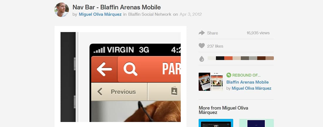 ناف بار - Blaffin Arenas Mobile بواسطة Miguel Oliva Marquez - Dribbble