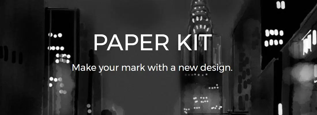 Paper Kit โดย Creative Tim HTML UI Kits Freebies