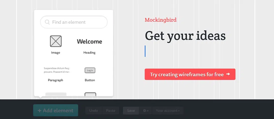 Wireframes du site Web_ Mockingbird