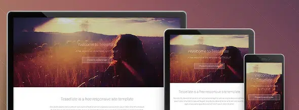 Tesselatte - Template situs responsif gratis