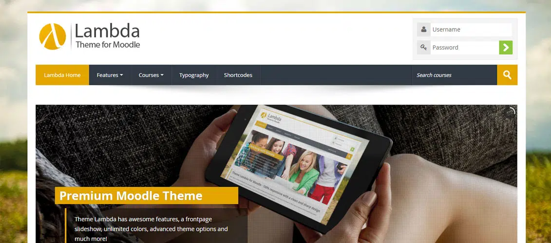 Tema Moodle Responsif Lambda