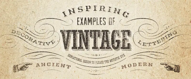 Vintage-Typografie