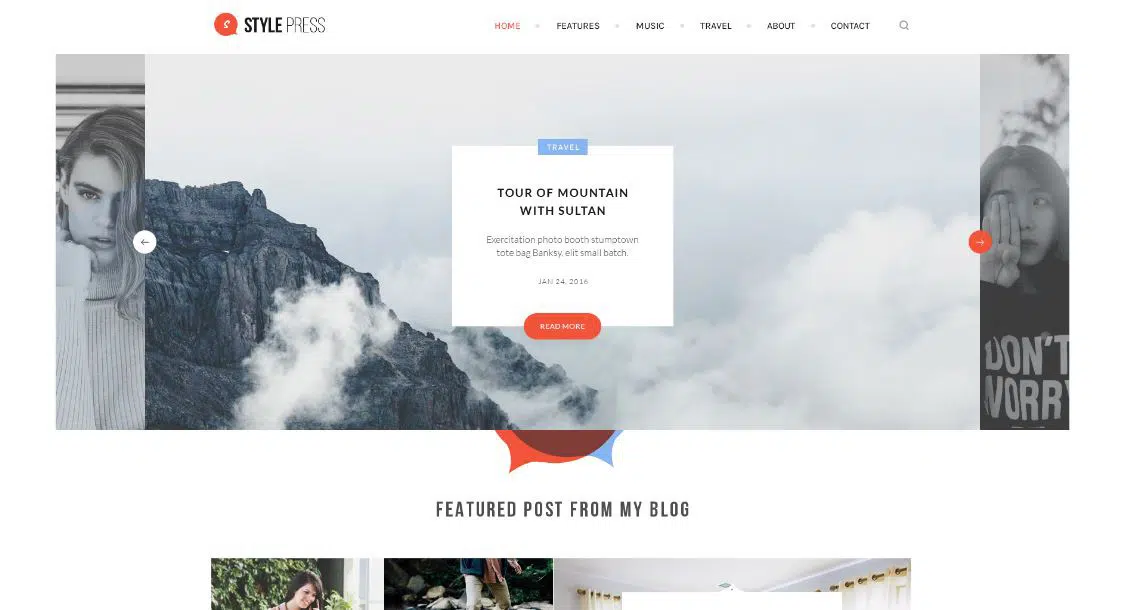 Template Situs web stylepress untuk Pengusaha