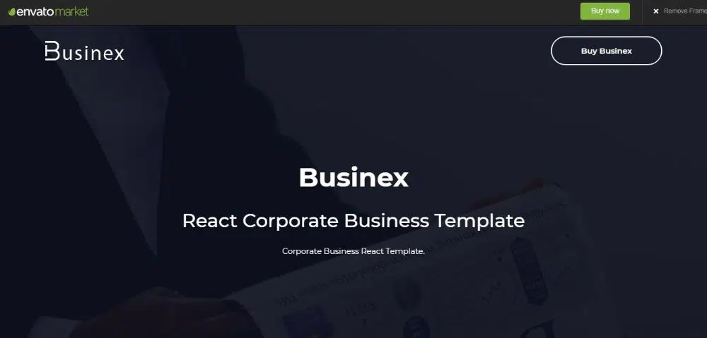 Businex - Modèle d'entreprise React