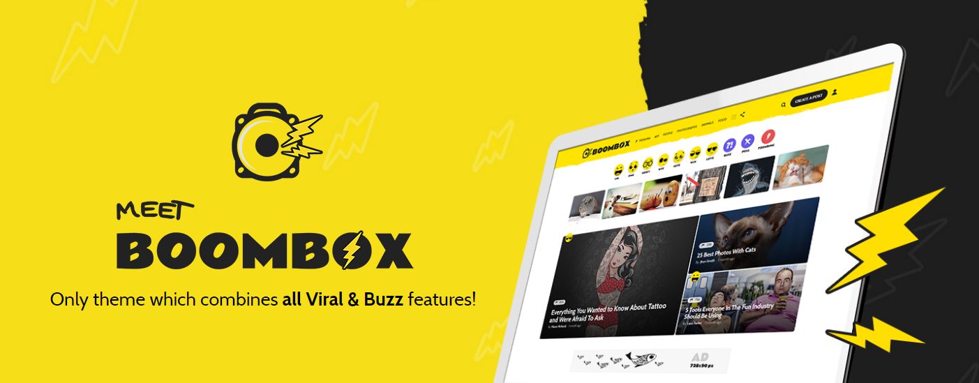 Boombox viral vızıltı wordpress teması.