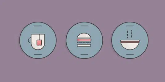 como criar um conjunto de ícones de comida no adobe illustrator