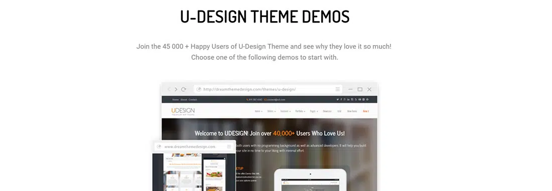 uDesign พรีเมี่ยม WordPress ธีม