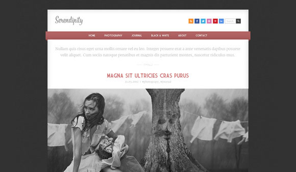 Serendipity – Modello HTML reattivo gratuito