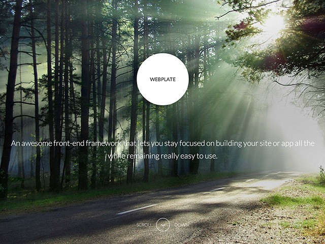 Webplate – Kostenloses Frontend-Framework Kostenlose HTML-Vorlagen