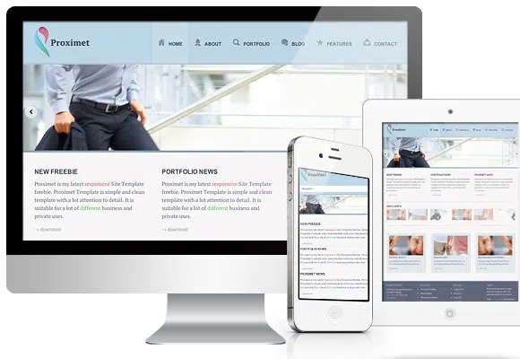 Proximet – Kostenlose responsive Website-Vorlage