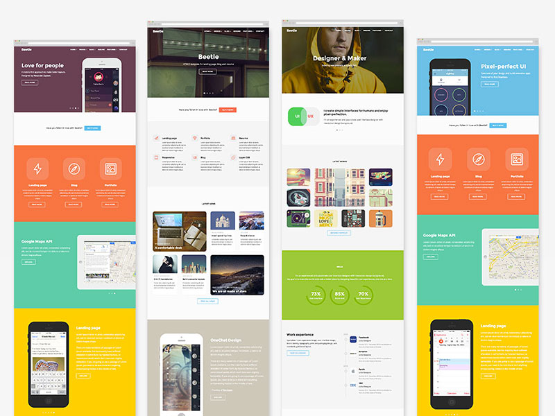 Beetle: plantilla HTML5 para diseñadores