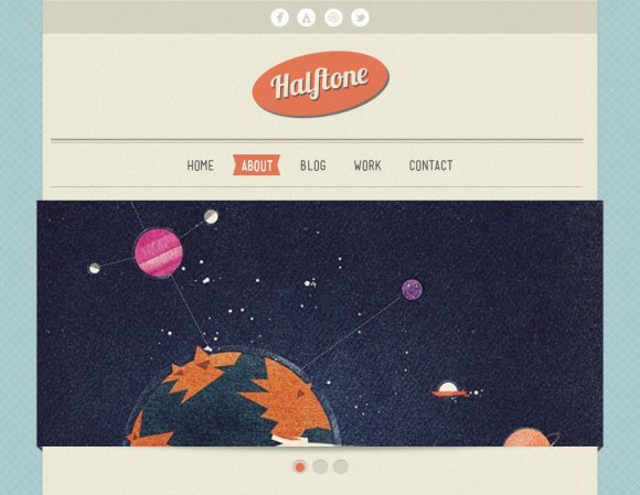 Halftone – plantilla HTML gratuita