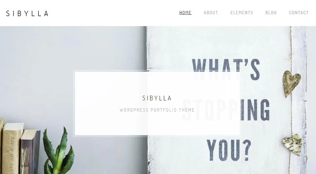 Sibylla - WordPress 포트폴리오 테마