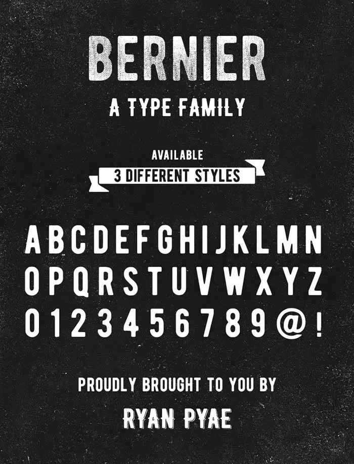 font gratis Bernier