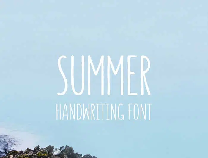 6 font SUMMER