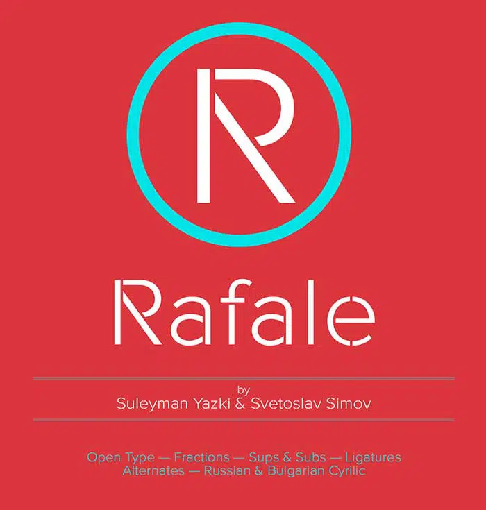 14 font gratis Rafale