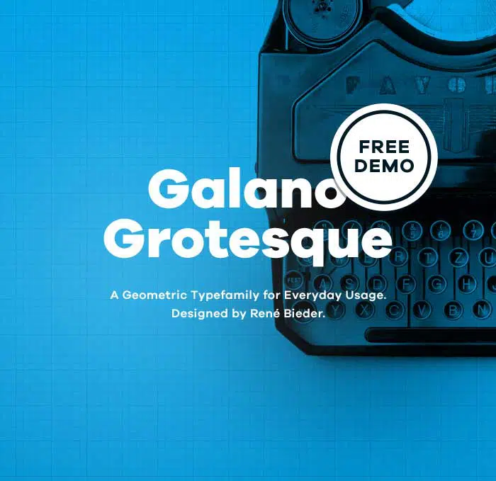 11 แบบอักษรหัวเรื่องฟรี Galano Grotesque