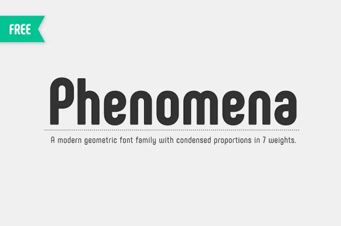 3 Phänomene Schriftart