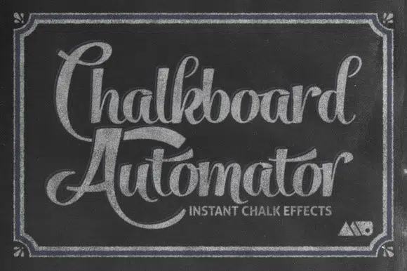 18 Chalkboard Automator 粉笔效果