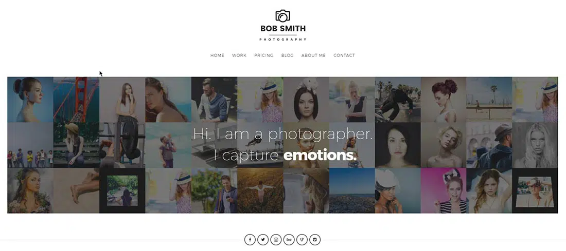 Thème WordPress réactif pour photographe