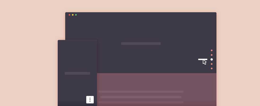 css und jquery vertikale feste Navigation