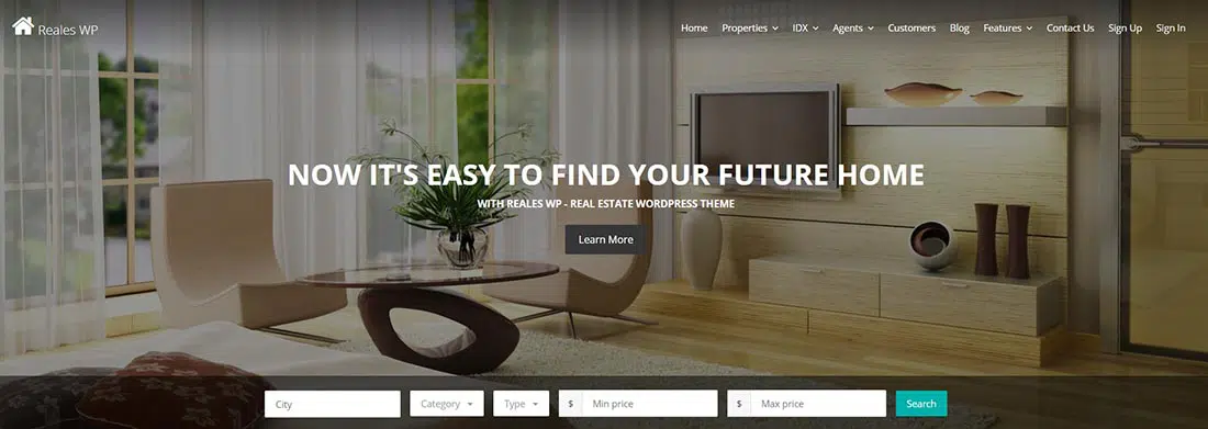 Reales WP - Tema WordPress Real Estat