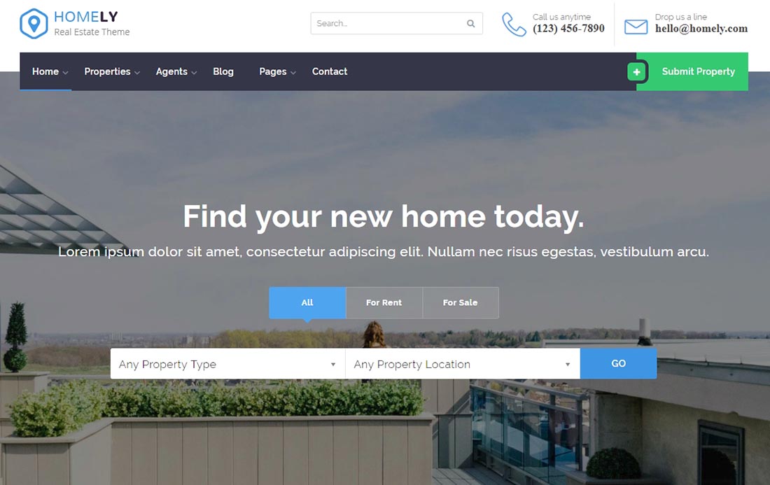 Motywy WordPress na temat Homely Real Estate