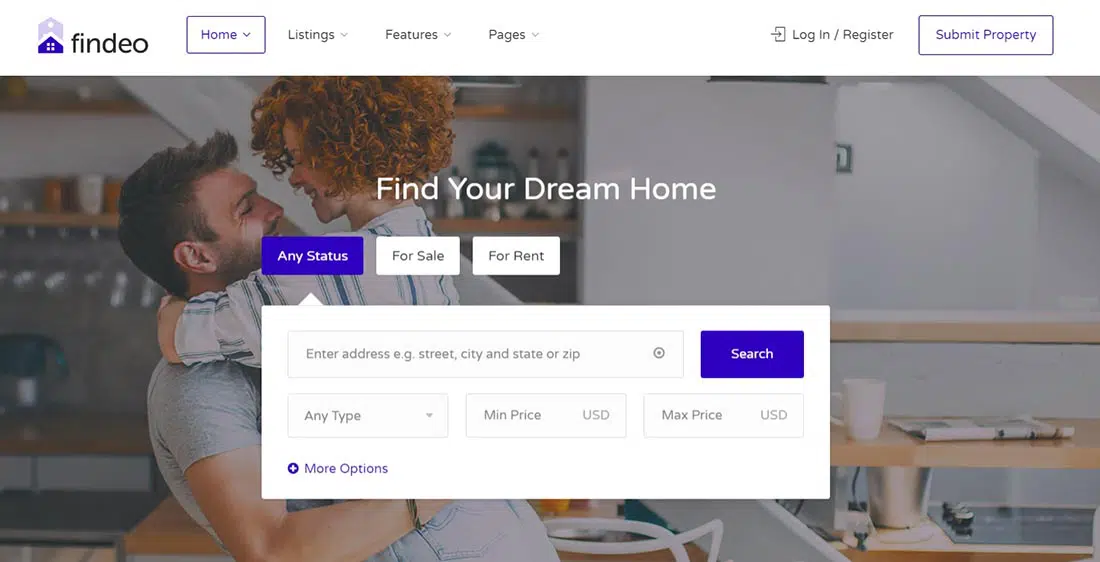 Findeo - Tema WordPress pentru imobiliare