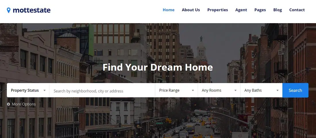 Mottestate - Tema WordPress Real Estat