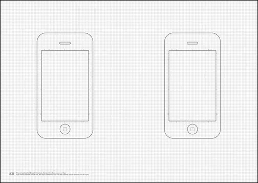 Template Sketsa Aplikasi iPhone