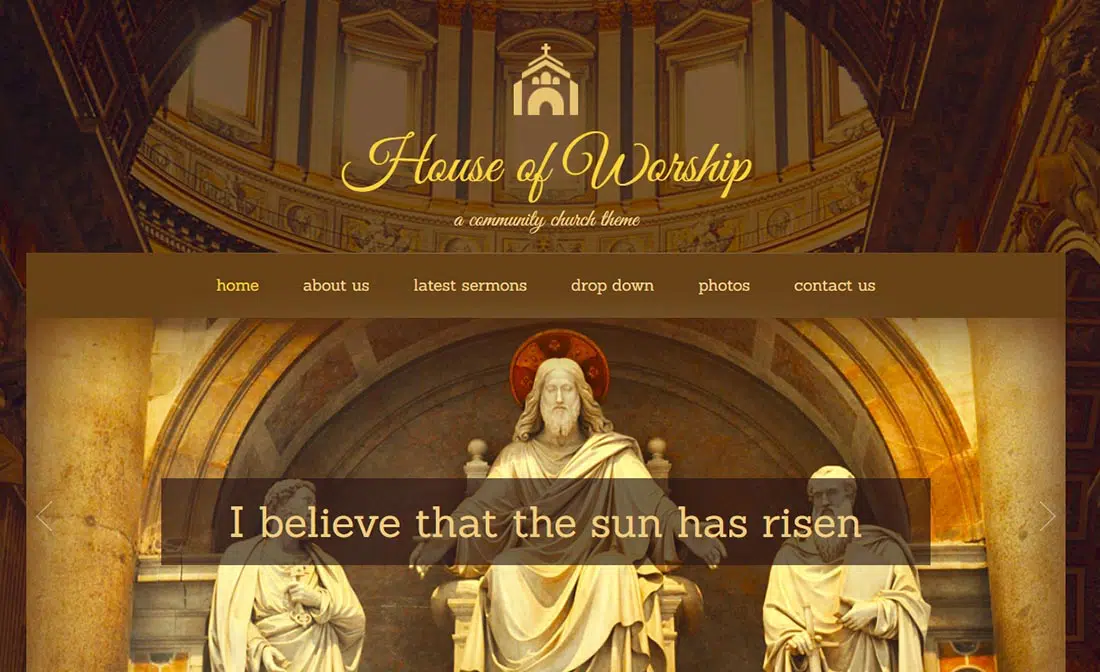 House Of Worship - ธีม WordPress ของคริสตจักร