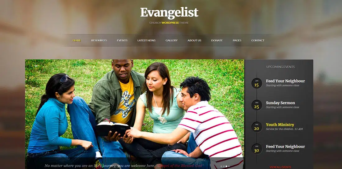 Evangelist _ 교회 WordPress 테마 데모