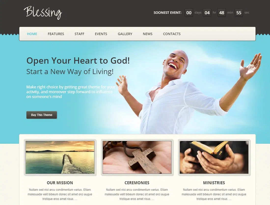 Blessing Church WordPress Teması