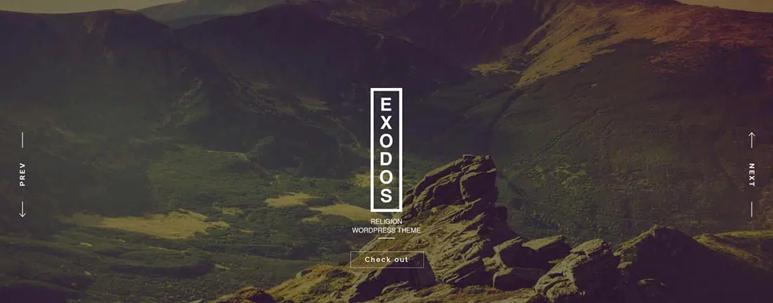 Exodos - ธีม WordPress ของคริสตจักร